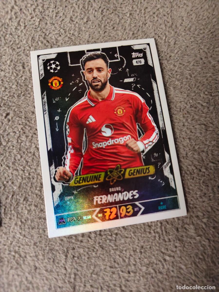 Cromos de f&uacute;tbol: 470 MATCH ATTAX 26/27 BRUNO FERNANDES MANCHESTER UNITED GENUINE GENIUS 2026 2027 TOPPS UCC AAU