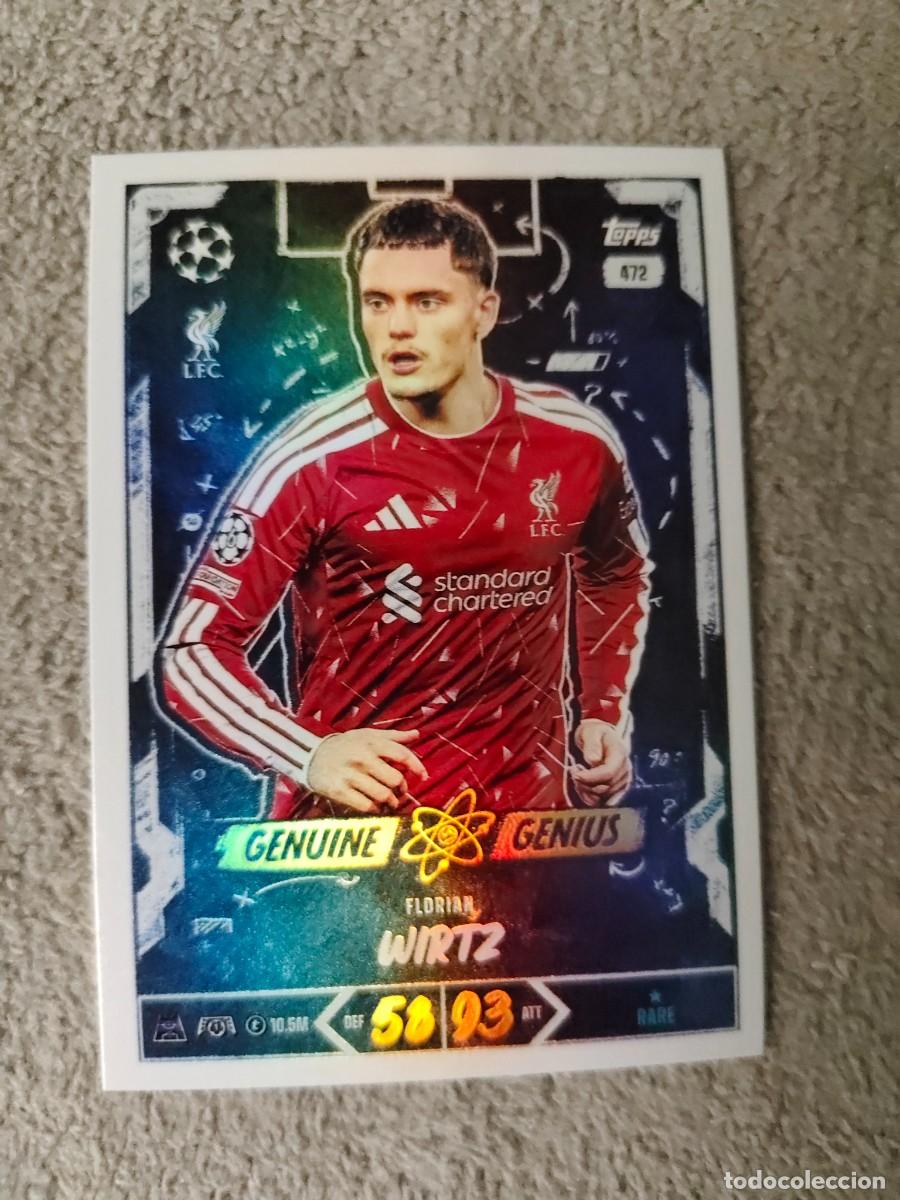 Cromos de f&uacute;tbol: 472 MATCH ATTAX 26/27 FLORIAN WIRTZ LIVERPOOL GENUINE GENIUS 2026 2027 TOPPS UCC AAU