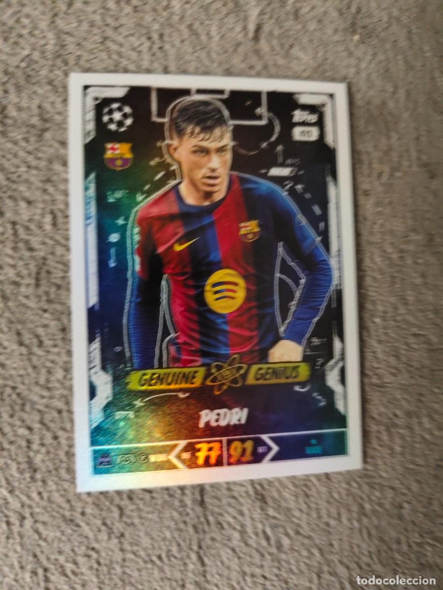 Cromos de f&uacute;tbol: 473 MATCH ATTAX 26/27 PEDRI FC BARCELONA GENUINE GENIUS 2026 2027 TOPPS UCC AAU