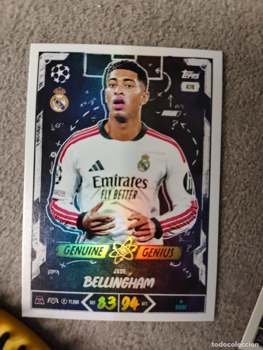 Cromos de f&uacute;tbol: 474 MATCH ATTAX 26/27 JUDE BELLINGHAM REAL MADRID CF GENUINE GENIUS 2026 2027 TOPPS UCC AAU