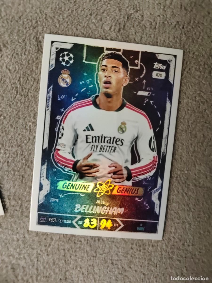 Cromos de f&uacute;tbol: 474 MATCH ATTAX 26/27 JUDE BELLINGHAM REAL MADRID CF GENUINE GENIUS 2026 2027 TOPPS UCC AAU
