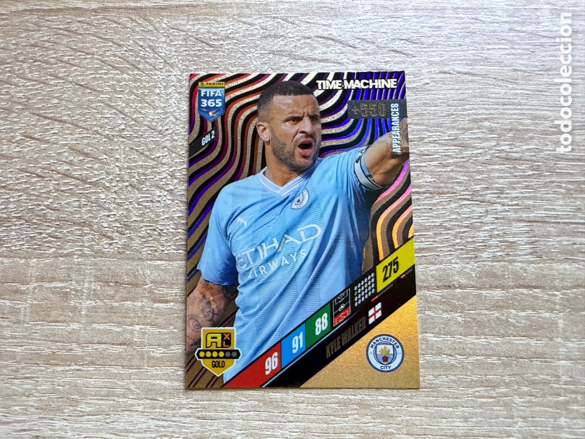 Cromos de f&uacute;tbol: 275 KYLE WALKER TIME MACHINE GOL2 MANCHESTER CITY PANINI FIFA 365 2024 ADRENALYN XL