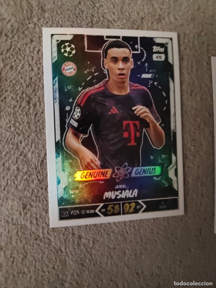Cromos de f&uacute;tbol: 475 MATCH ATTAX 26/27 JAMAL MUSIALA FC BAYERN MUNCHEN MUNICH GENUINE GENIUS 2026 2027 TOPPS UCC AAU