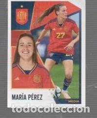 Cromos de f&uacute;tbol: CRONO VAMOS SELECCI&Oacute;N ESPA&Ntilde;OLA MAR&Iacute;A P&Eacute;REZ N&ordm; 51 EDIT&Oacute; CARREFOUR Y PANINI SIN PEGAR