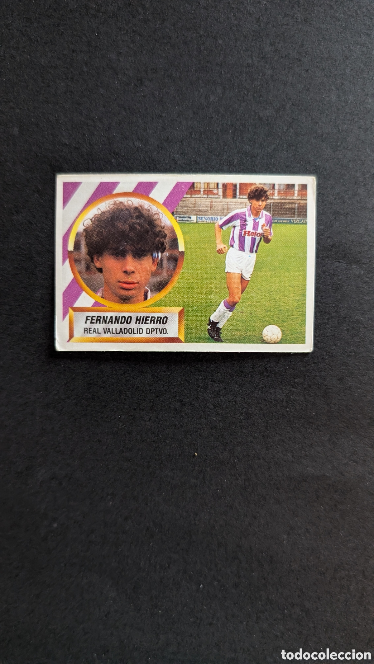 Cromos de f&uacute;tbol: L1 FERNANDO HIERRO ROOKIE VALLADOLID LIGA ESTE 1988/89 88 89 NUNCA PEGADO SIN PEGAR