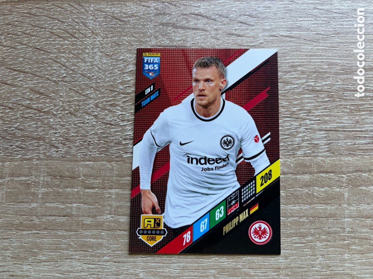 Cromos de f&uacute;tbol: 208 PHILIPP MAX TEAM MATE EIN8 EINTRACHT FRANKFURT PANINI FIFA 365 2024 ADRENALYN XL