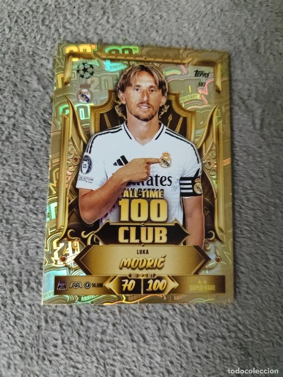 Football Stickers: 482 MATCH ATTAX 26/27 LUKA MODRIĆ REAL MADRID CF ALL-TIME 100 CLUB 2026 2027 TOPPS UCC AAU