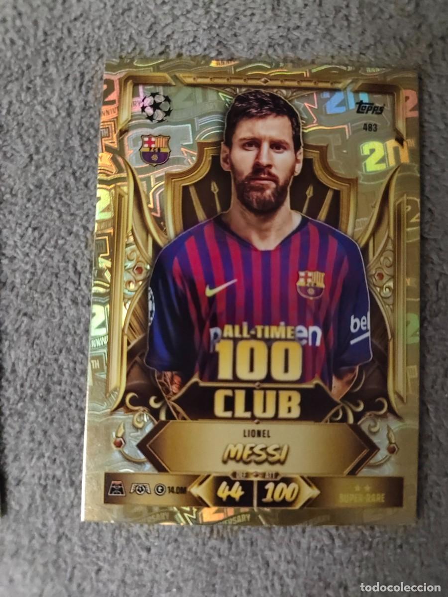 Football Stickers: 483 MATCH ATTAX 26/27 LIONEL MESSI FC BARCELONA ALL-TIME 100 CLUB 2026 2027 TOPPS UCC AAU