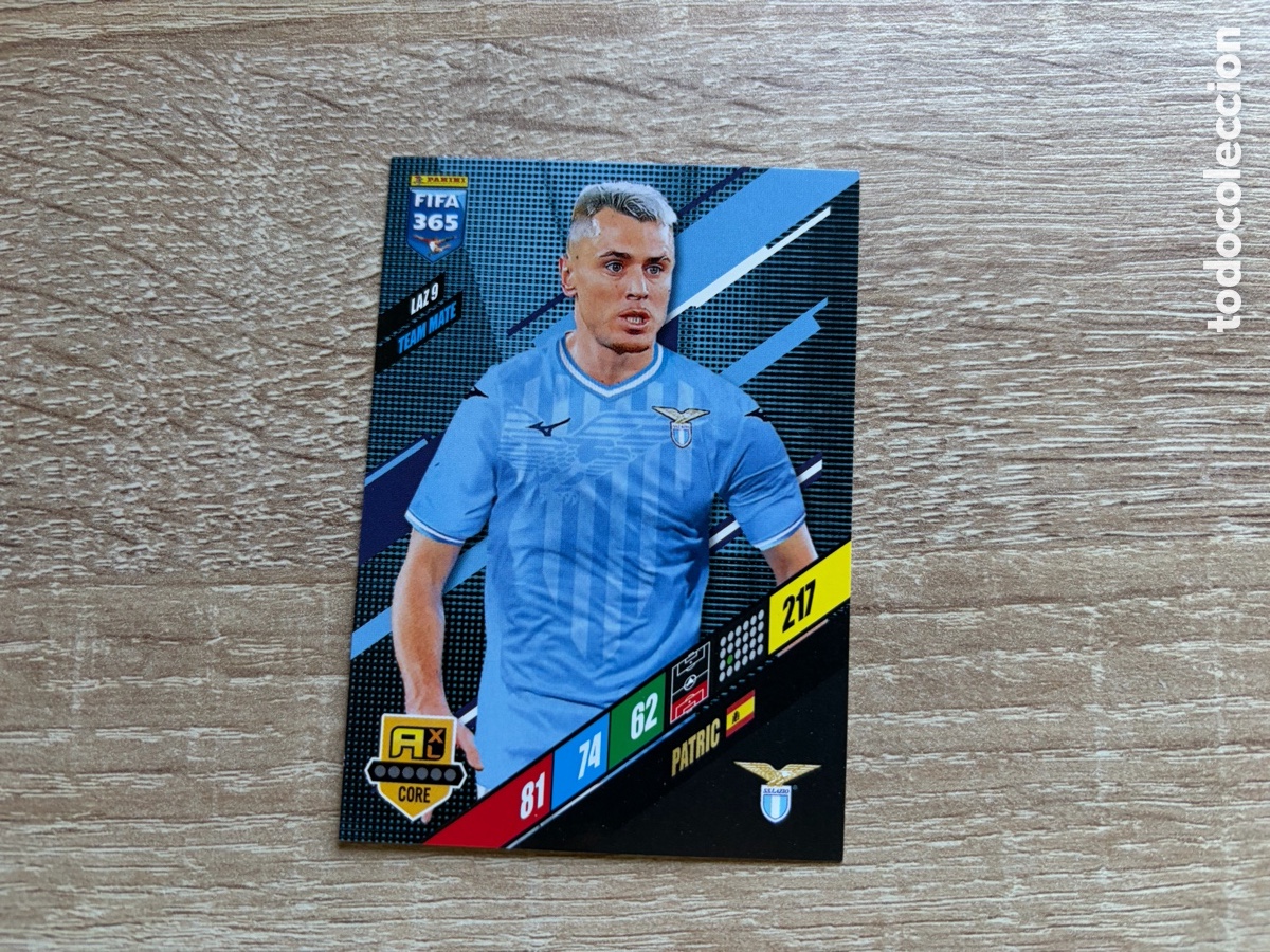 Football Stickers: 217 PATRIC TEAM MATE LAZ9 SS LAZIO PANINI FIFA 365 2024 ADRENALYN XL