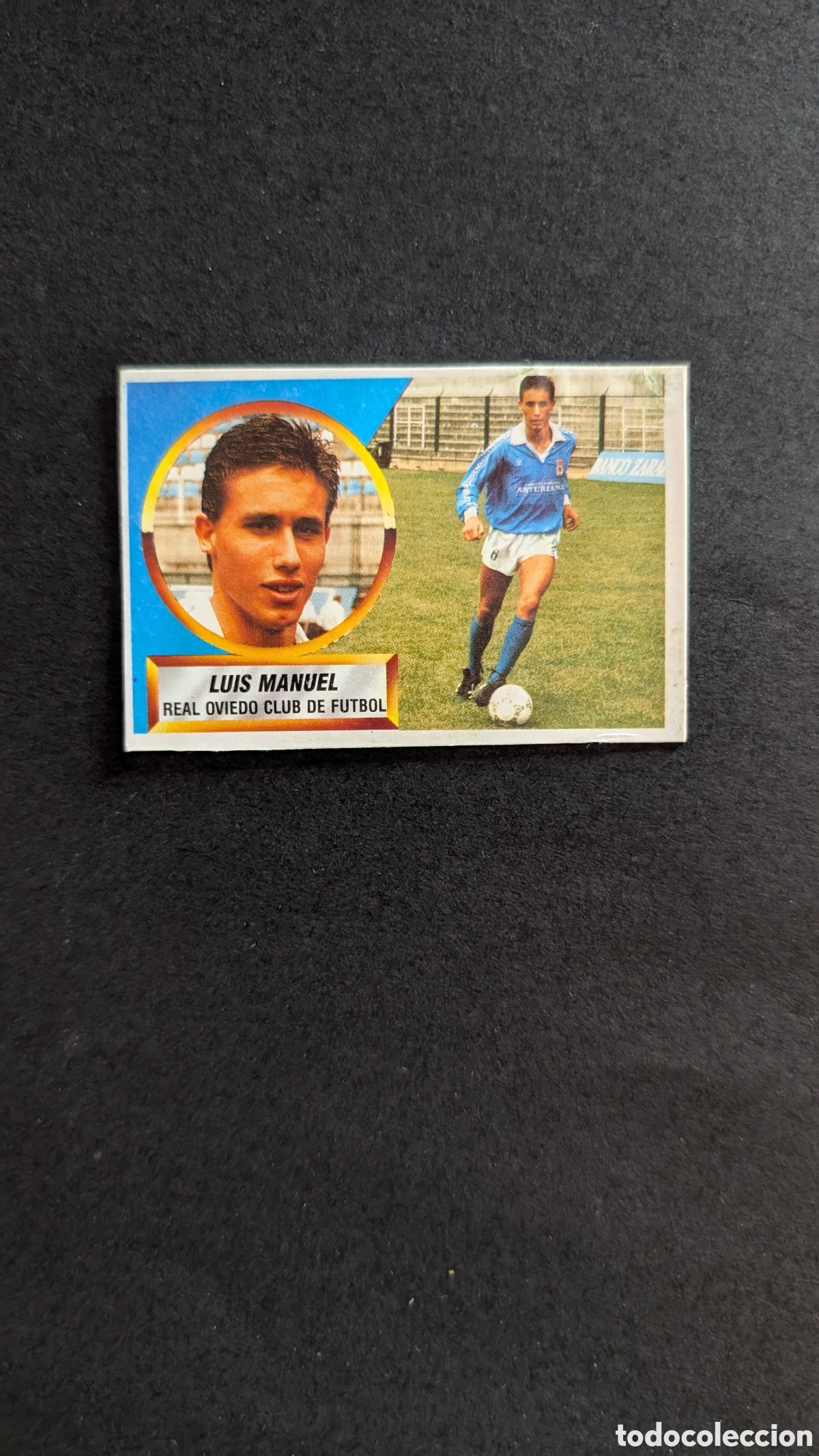 Fu&szlig;ball-Sticker: LUIS MANUEL OVIEDO VERSION LIGA ESTE 1988/89 88 89 RECUPERADO RECORTADO