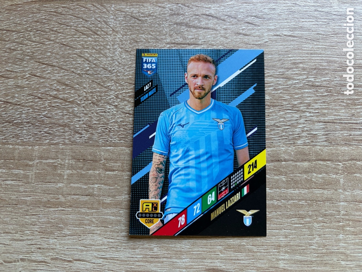 Cromos de f&uacute;tbol: 214 MANUEL LAZZARI TEAM MATE LAZ7 SS LAZIO PANINI FIFA 365 2024 ADRENALYN XL