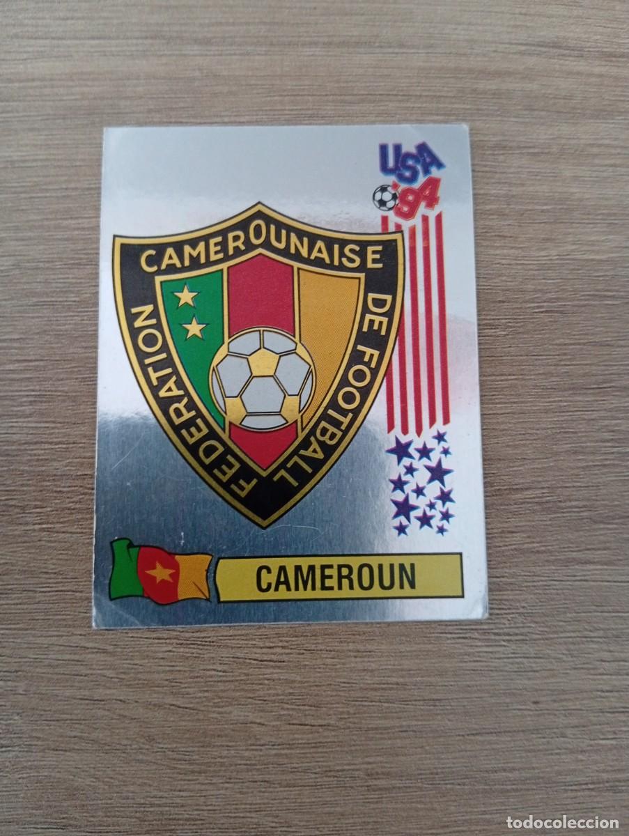 Cromos de f&uacute;tbol: ESCUDO CAMERUN 134 MUNDIAL USA 94 1994 SIN PEGAR NUNCA PEGADO