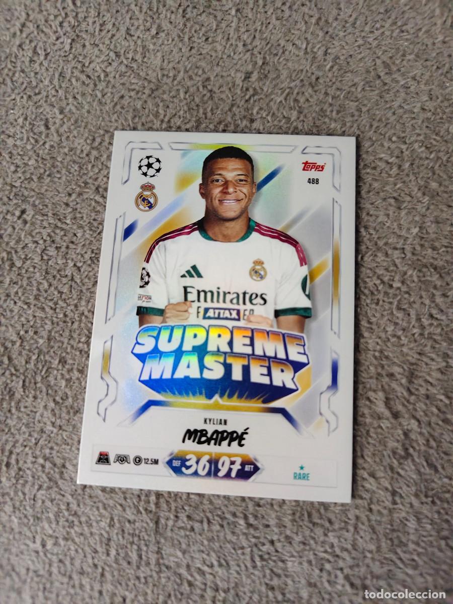 Cromos de f&uacute;tbol: 488 MATCH ATTAX 26/27 KYLIAN MBAPP&Eacute; REAL MADRID CF SUPREME MASTER 2026 2027 TOPPS UCC AAU