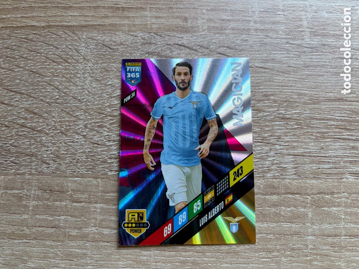 Cromos de f&uacute;tbol: 243 LUIS ALBERTO MAGICIAN POW38 SS LAZIO PANINI FIFA 365 2024 ADRENALYN XL
