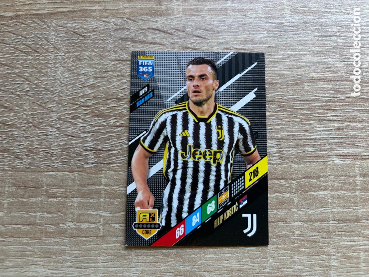 Cromos de f&uacute;tbol: 218 FILIP KOSTIĆ TEAM MATE JUV9 JUVENTUS PANINI FIFA 365 2024 ADRENALYN XL
