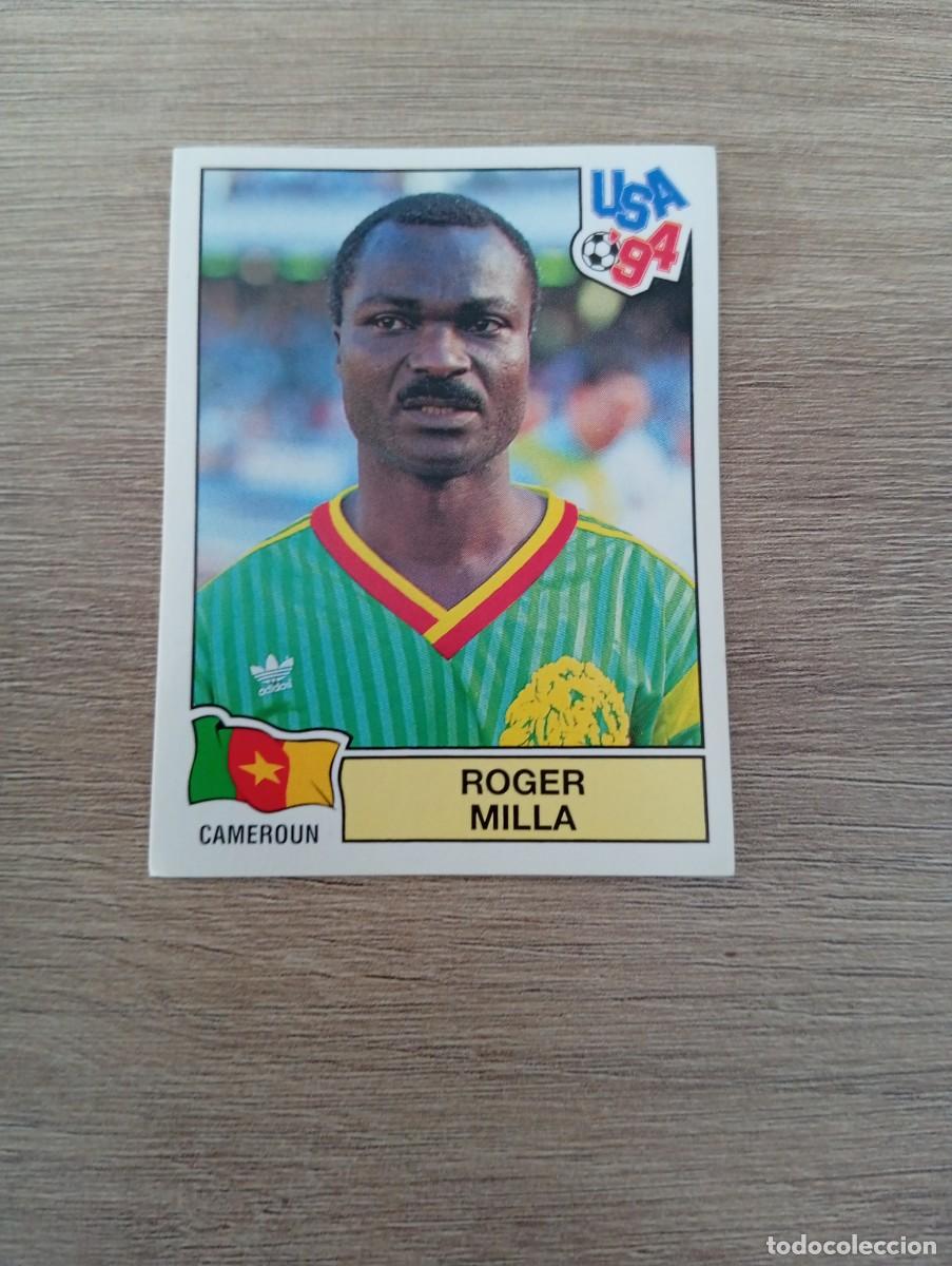 Cromos de f&uacute;tbol: ROGER MILLA 144 CAMERUN MUNDIAL USA 94 1994 SIN PEGAR NUNCA PEGADO
