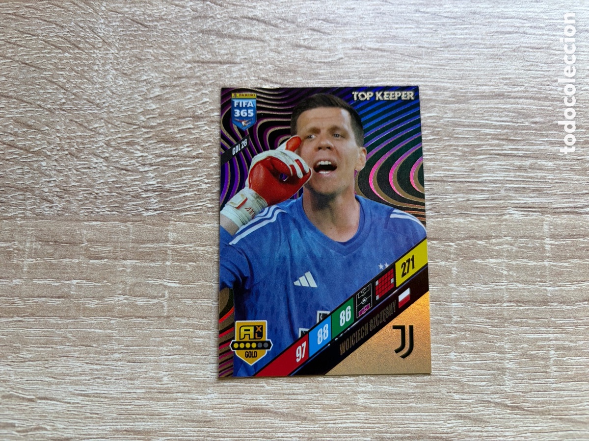 Cromos de f&uacute;tbol: 271 WOJCIECH SZCZĘSNY TOP KEEPER GOL26 JUVENTUS PANINI FIFA 365 2024 ADRENALYN XL