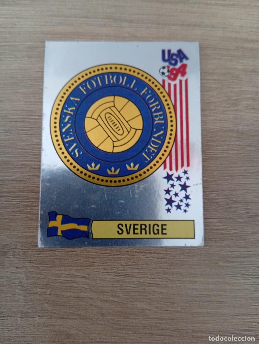 Cromos de f&uacute;tbol: ESCUDO SUECIA 153 MUNDIAL USA 94 1994 SIN PEGAR NUNCA PEGADO
