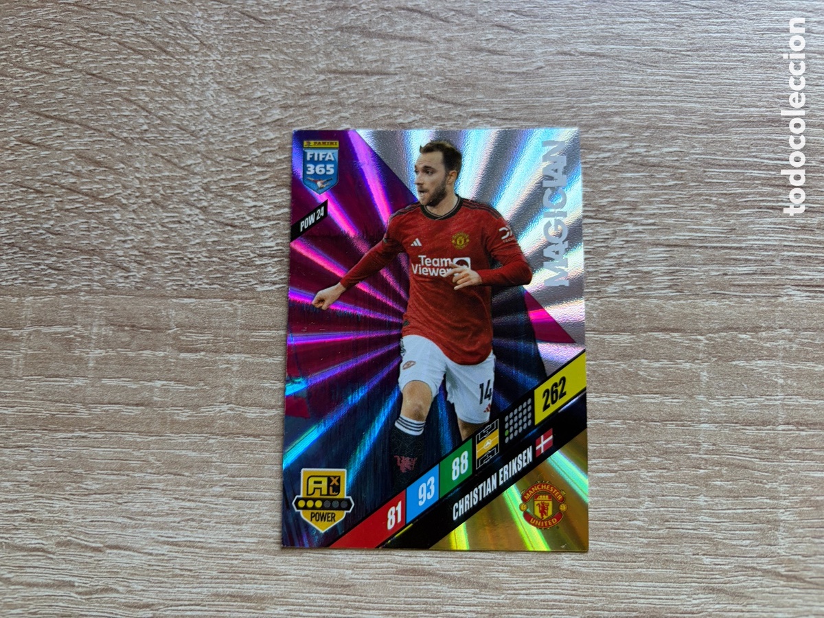 Cromos de Futebol: 262 CHRISTIAN ERIKSEN MAGICIAN POW24 MANCHESTER UNITED PANINI FIFA 365 2024 ADRENALYN XL