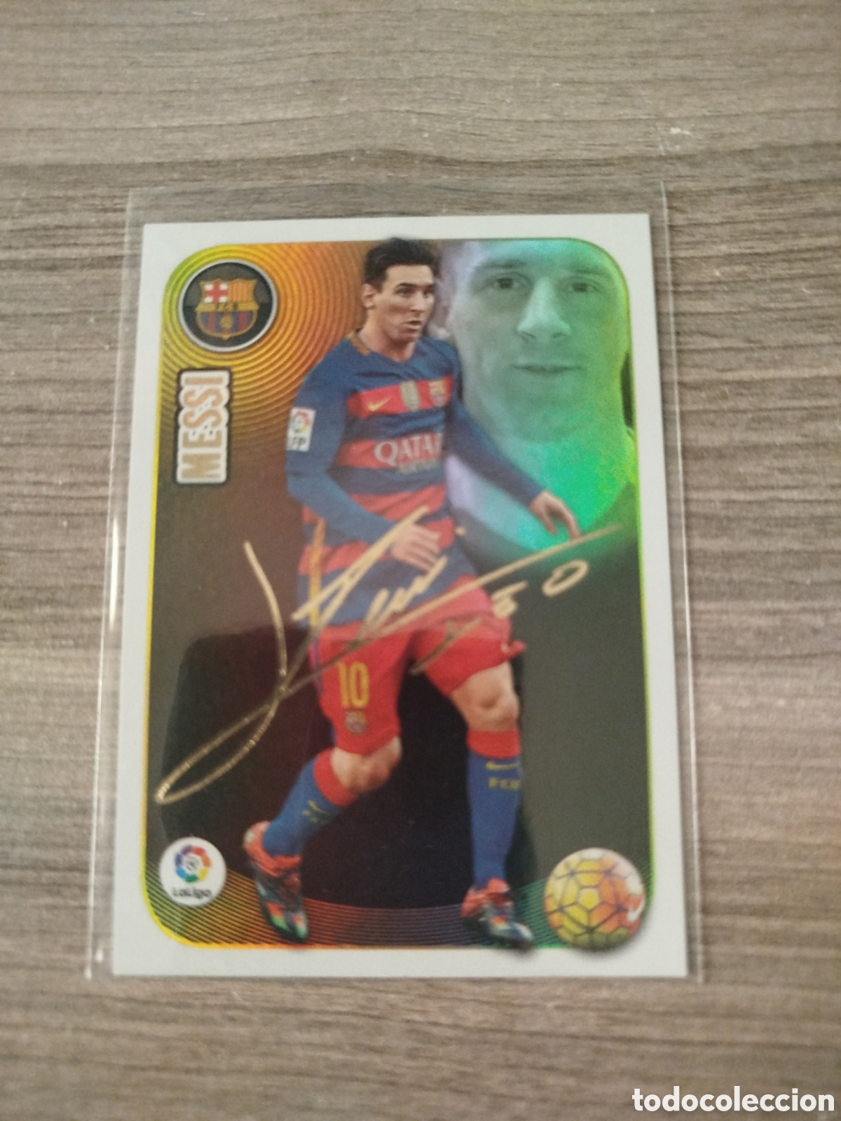 Cromos de Futebol: Liga Este 2016/17.F.C.BARCELONA.MESSI (SERIE ORO).
