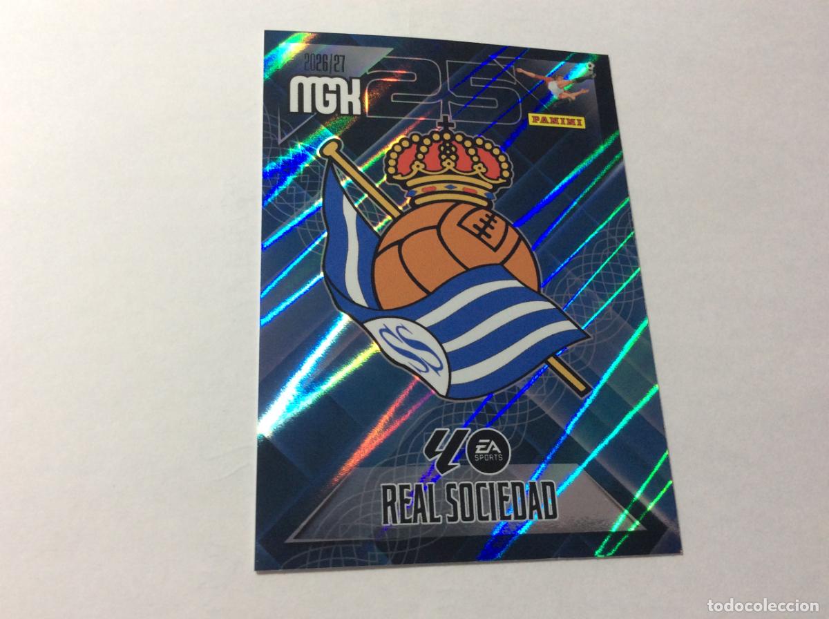Football Stickers: 307 Escudo Real Sociedad MGK 2026/27 2026 2027 Panini