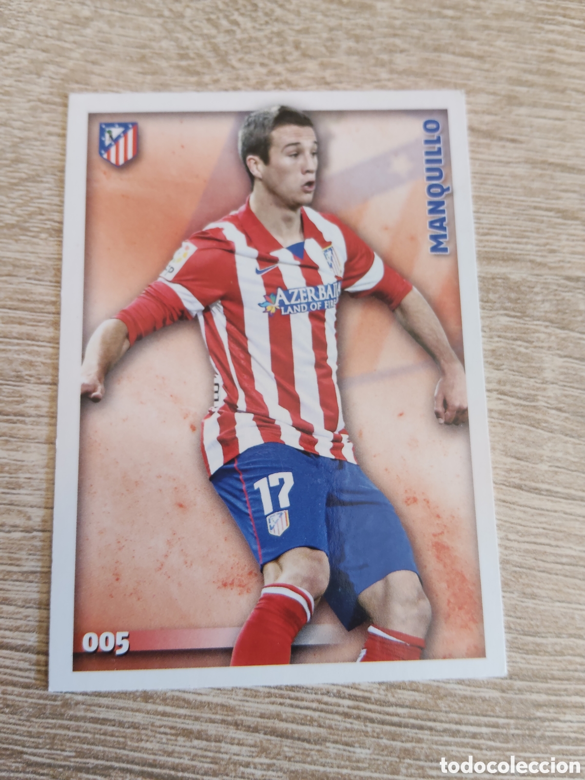 Cromos de f&uacute;tbol: Mundicromo las fichas de la liga 2015 5 Manquillo baja Atl&eacute;tico de Madrid