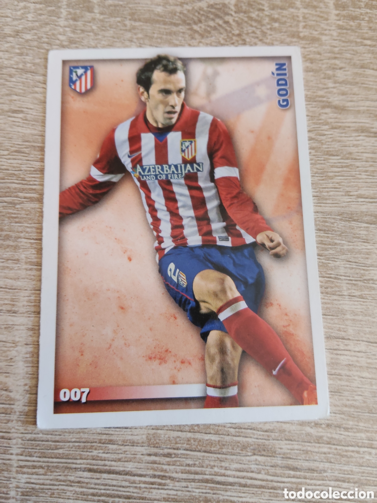 Figurine di Calcio: Mundicromo las fichas de la liga 2015 7 Godin Atl&eacute;tico de Madrid