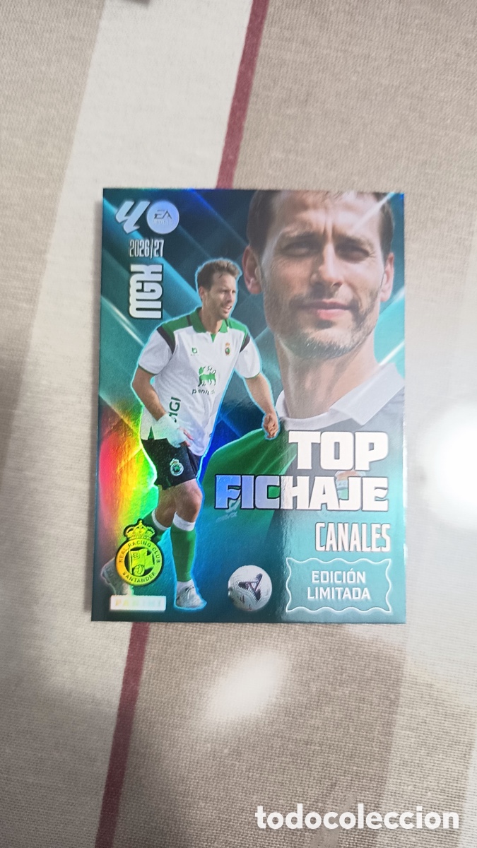 Figurine di Calcio: SERGIO CANALES TOP FICHAJE EDICI&Oacute;N LIMITADA REAL RACING CLUB PANINI MEGACRACKS MGK 2026 2027 26 27