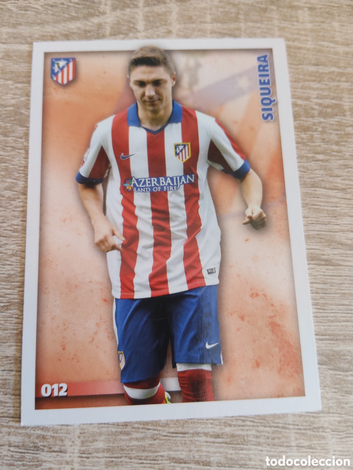 Figurine di Calcio: Mundicromo las fichas de la liga 2015 12 Siqueira Atl&eacute;tico de Madrid
