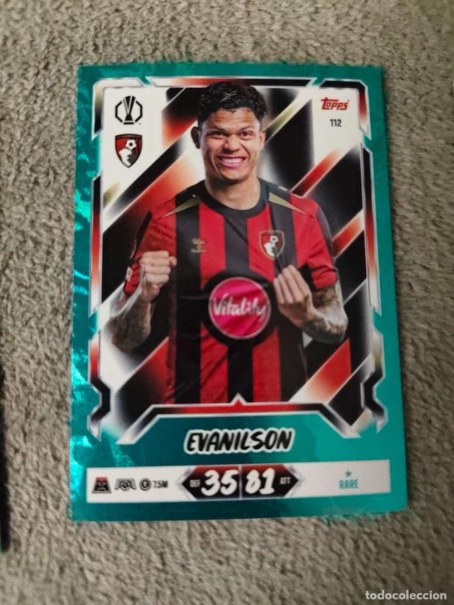Cromos de Futebol: 112 MATCH ATTAX 26/27 EVANILSON AFC BOURNEMOUTH PARALELA AZUL RARE 2026 2027 TOPPS UCC AAU