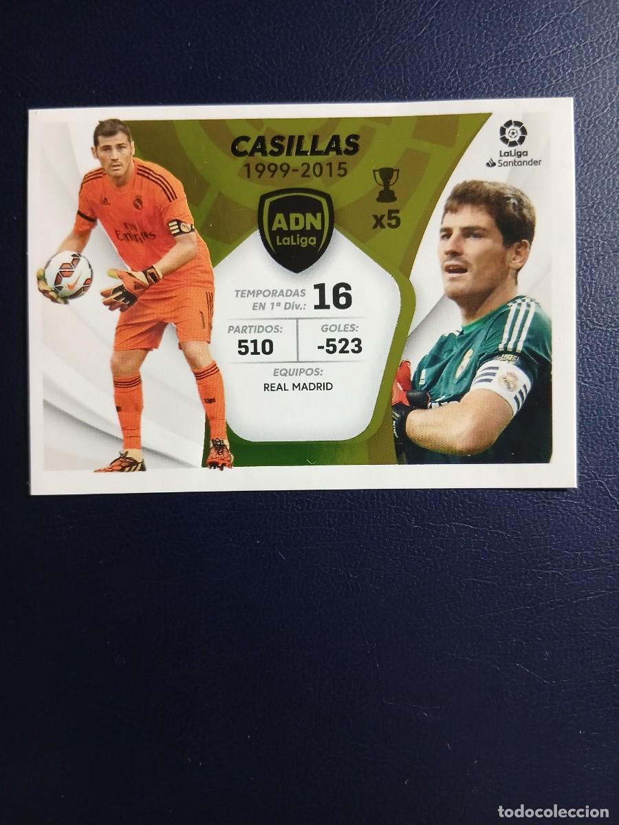 Cromos de f&uacute;tbol: ADN LA LIGA IKER CASILLAS REAL MADRID LIGA ESTE 21/22. PANINI. SIN PEGAR