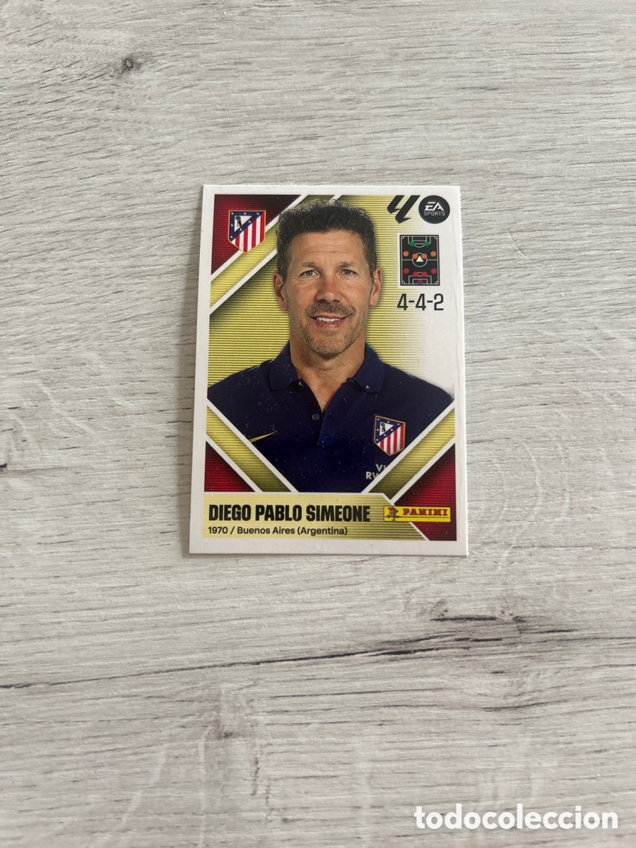 Cromos de f&uacute;tbol: Diego Pablo Simeone 2 Entrenador Atl&eacute;tico de Madrid Liga Este 2026/27 26-27 Panini