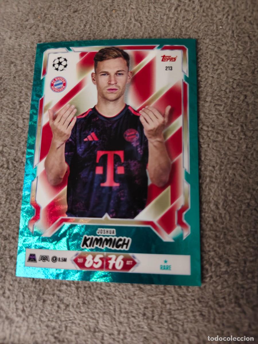 Cromos de Futebol: 213 MATCH ATTAX 26/27 JOSHUA KIMMICH BAYERN MUNICH PARALELA AZUL RARE 2026 2027 TOPPS UCC AAU