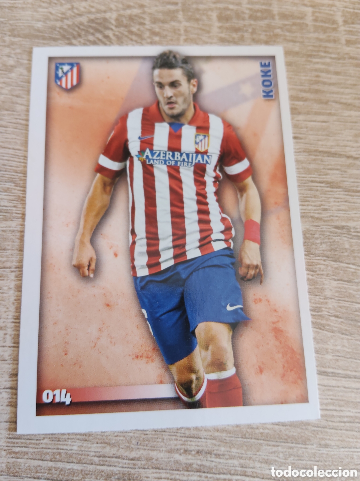 Cromos de Futebol: Mundicromo las fichas de la liga 2015 14 Koke Atl&eacute;tico de Madrid