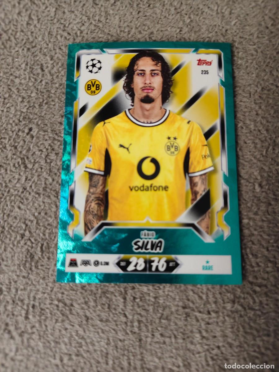 Cromos de Futebol: 235 MATCH ATTAX 26/27 FABIO SILVA BORUSSIA DORTMUND PARALELA AZUL RARE 2026 2027 TOPPS UCC AAU