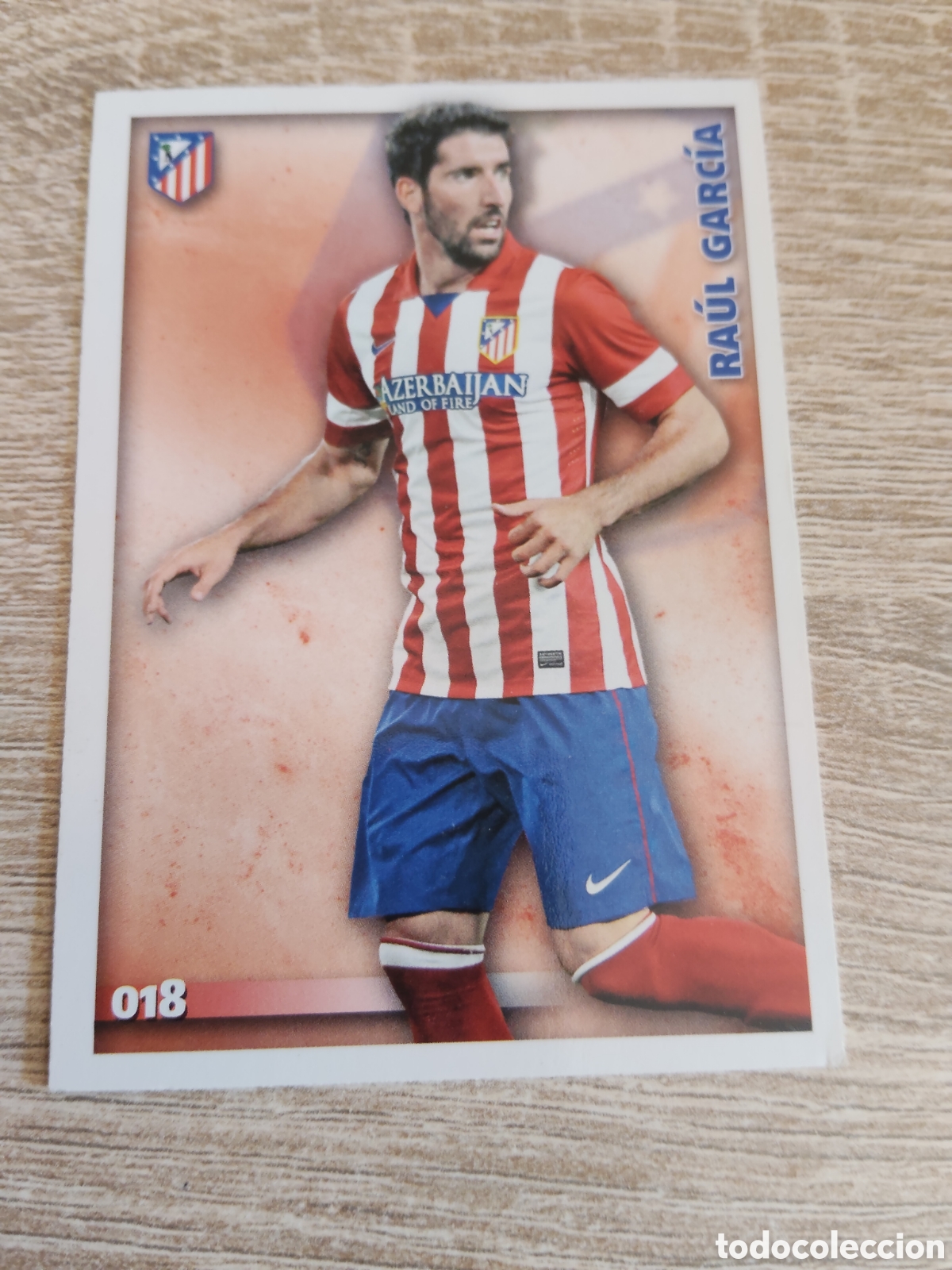 Cromos de Futebol: Mundicromo las fichas de la liga 2015 18 Ra&uacute;l Garc&iacute;a Atl&eacute;tico de Madrid