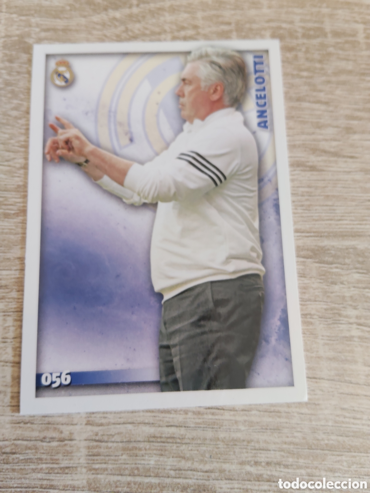 Figurine di Calcio: Mundicromo las fichas de la liga 2015 56 Ancelotti Real Madrid