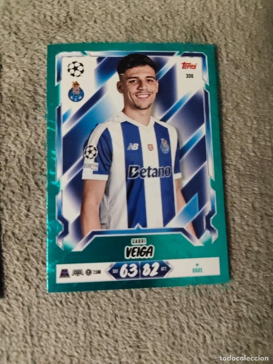 Cromos de f&uacute;tbol: 306 MATCH ATTAX 26/27 GABRI VEIGA FC PORTO BASE CARD PARALELA AZUL RARE 2026 2027 TOPPS UCC AAU