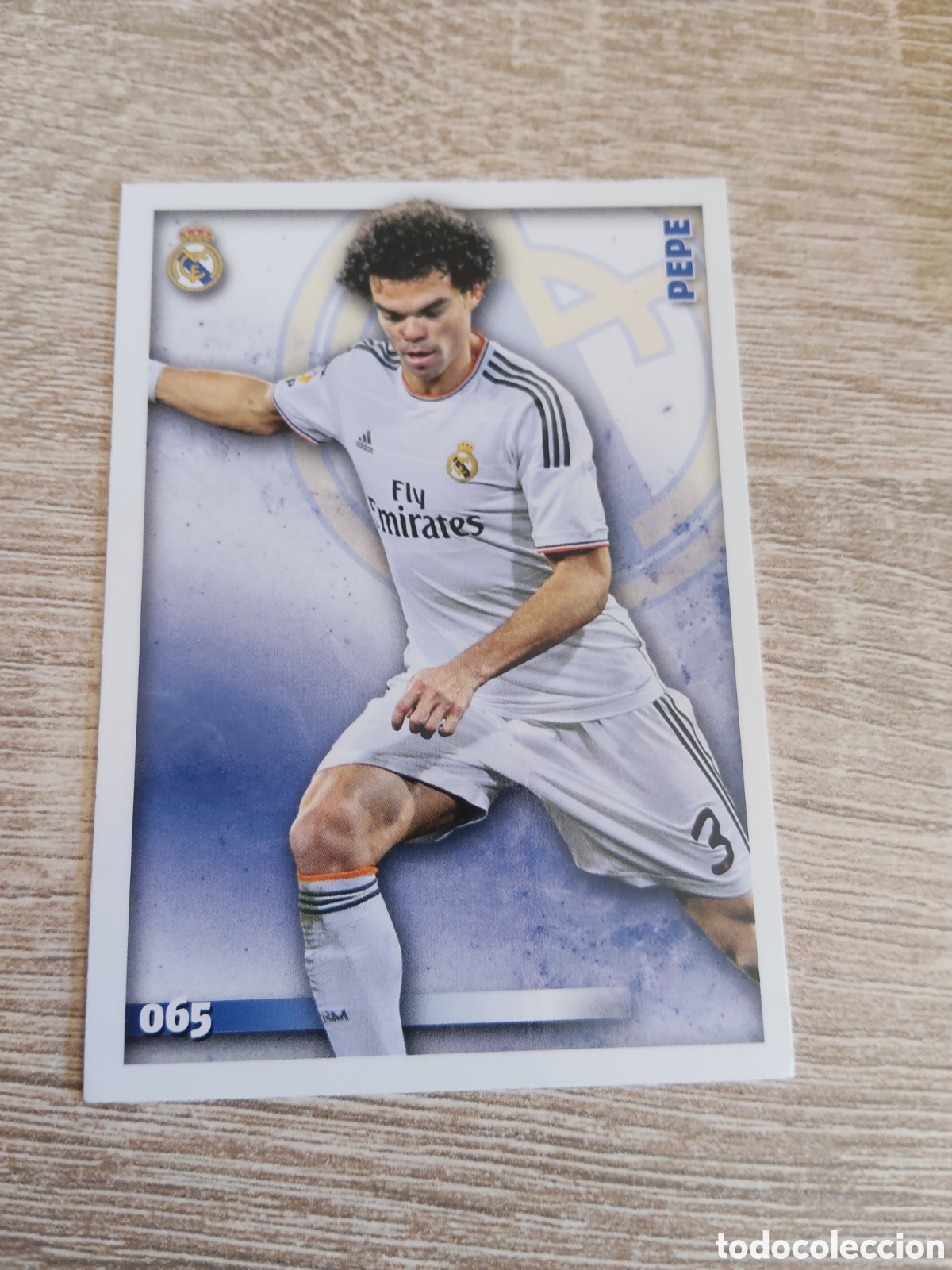 Cromos de f&uacute;tbol: Mundicromo las fichas de la liga 2015 65 Pepe Real Madrid mate