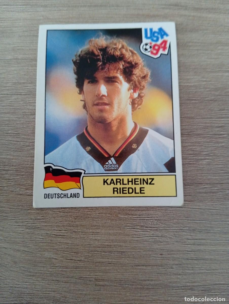 Cromos de f&uacute;tbol: KARLHEINZ RIEDLE 184 ALEMANIA MUNDIAL USA 94 1994 SIN PEGAR NUNCA PEGADO