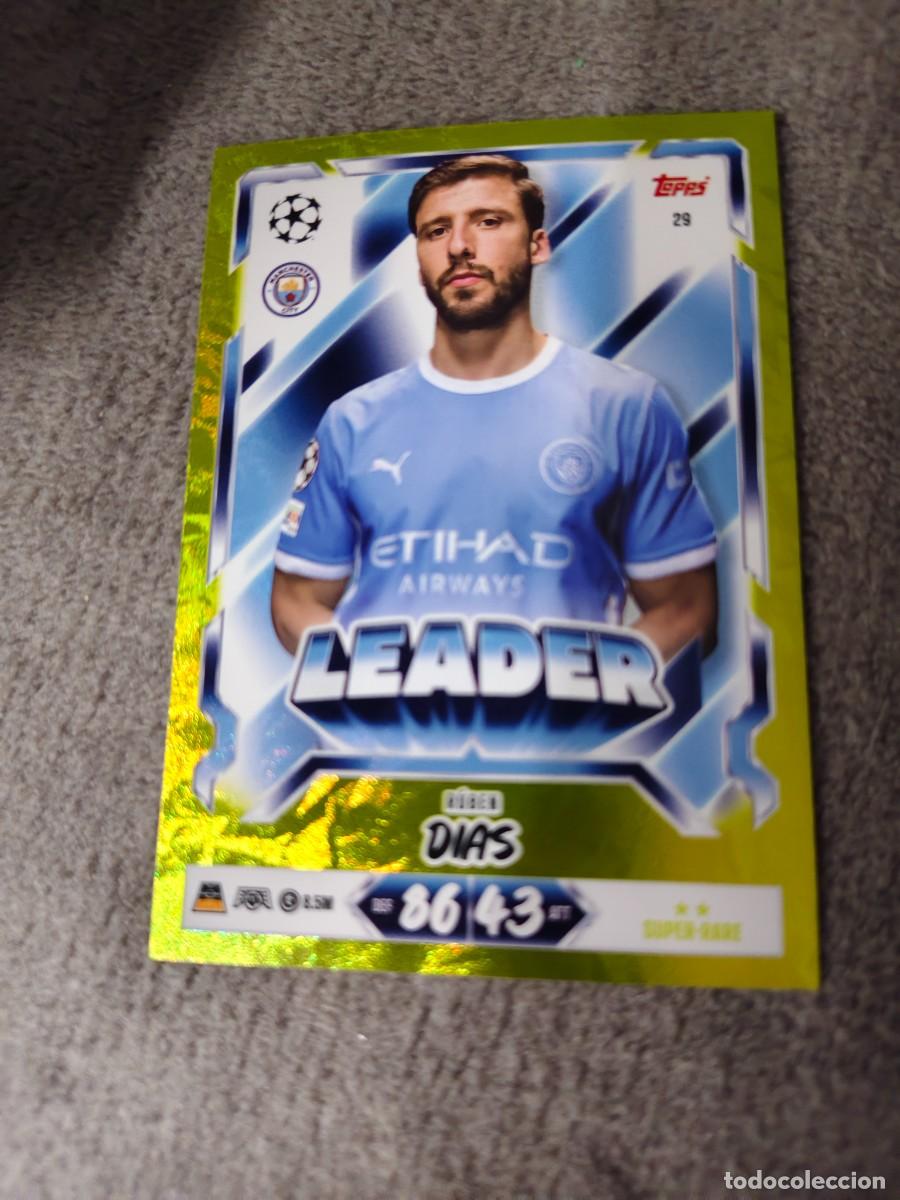 Cromos de f&uacute;tbol: 29 MATCH ATTAX 26/27 R&Uacute;BEN DIAS MANCHESTER CITY PARALELA AMARILLA SUPER RARE 2026 2027 TOPPS AAU