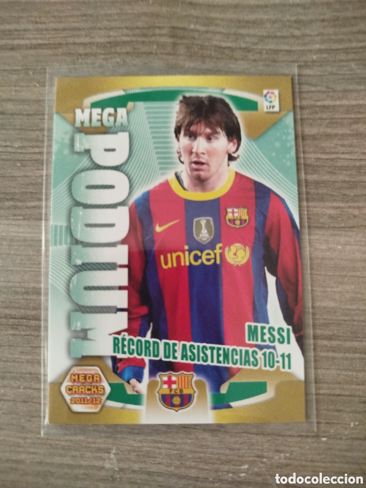 Cromos de f&uacute;tbol: Megacracks 2011/12.F.C.BARCELONA.MESSI (MEGA PODIUM).