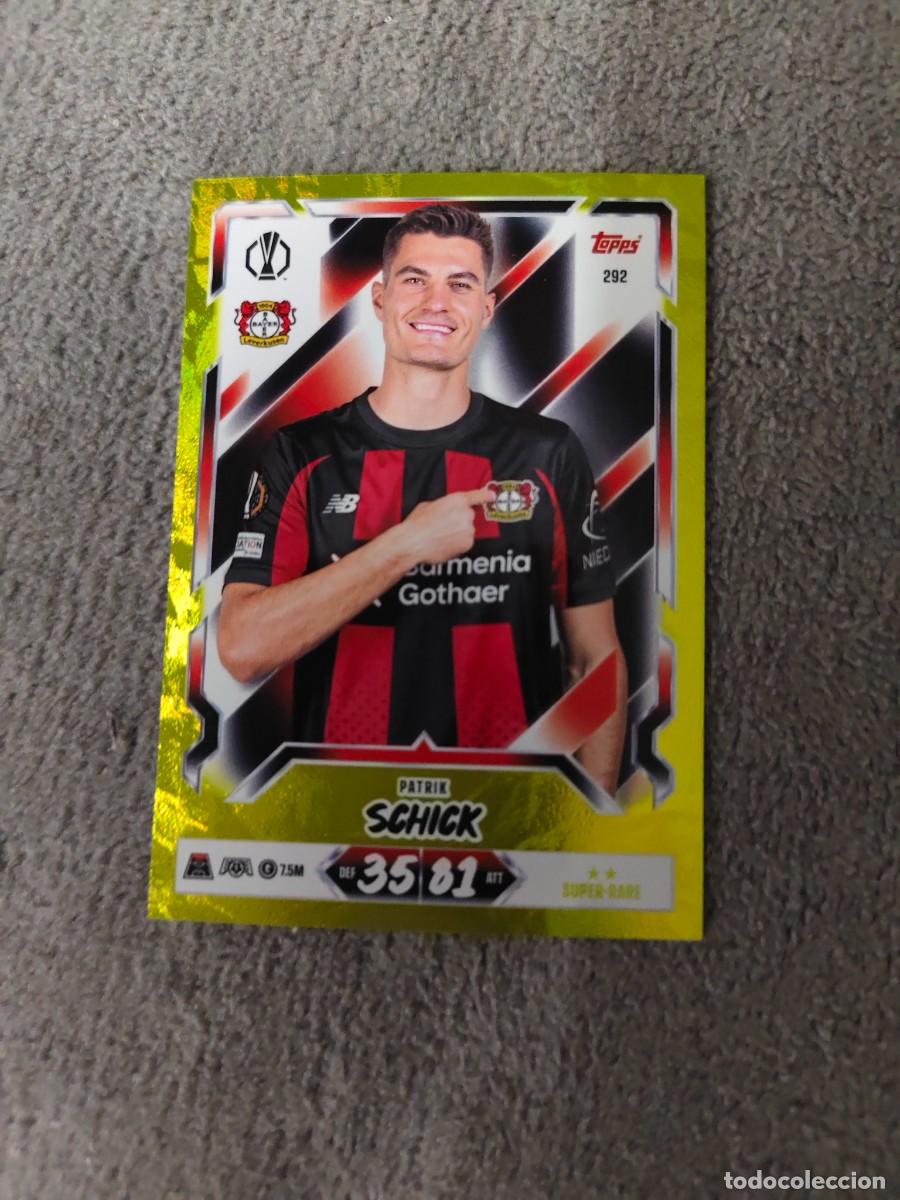 Cromos de f&uacute;tbol: 292 MATCH ATTAX 26/27 PATRIK SCHICK BAYER LEVERKUSEN PARALELA AMARILLA SUPER RARE 2026 2027 TOPPS A
