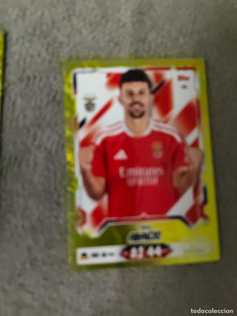 Cromos de f&uacute;tbol: 318 MATCH ATTAX 26/27 TOM&Aacute;S ARA&Uacute;JO SL BENFICA PARALELA AMARILLA SUPER RARE 2026 2027 TOPPS AAU