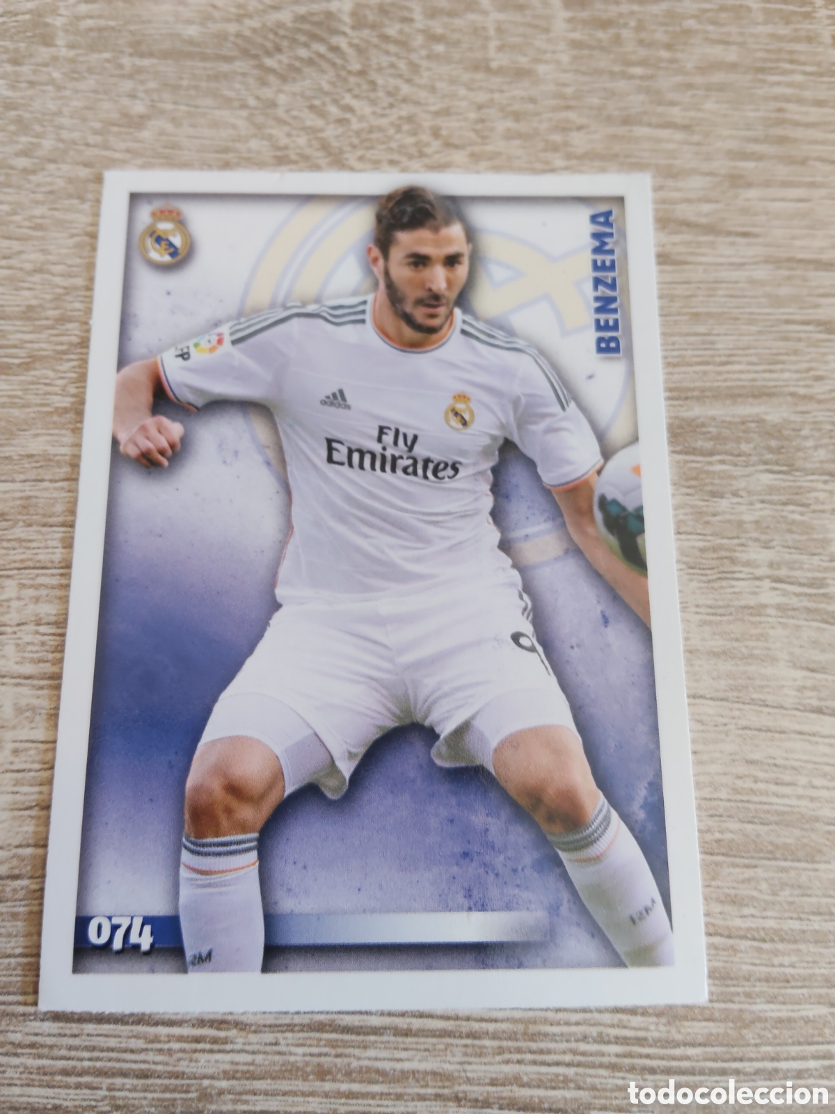 Cromos de f&uacute;tbol: Mundicromo las fichas de la liga 2015 74 Benzema Real Madrid