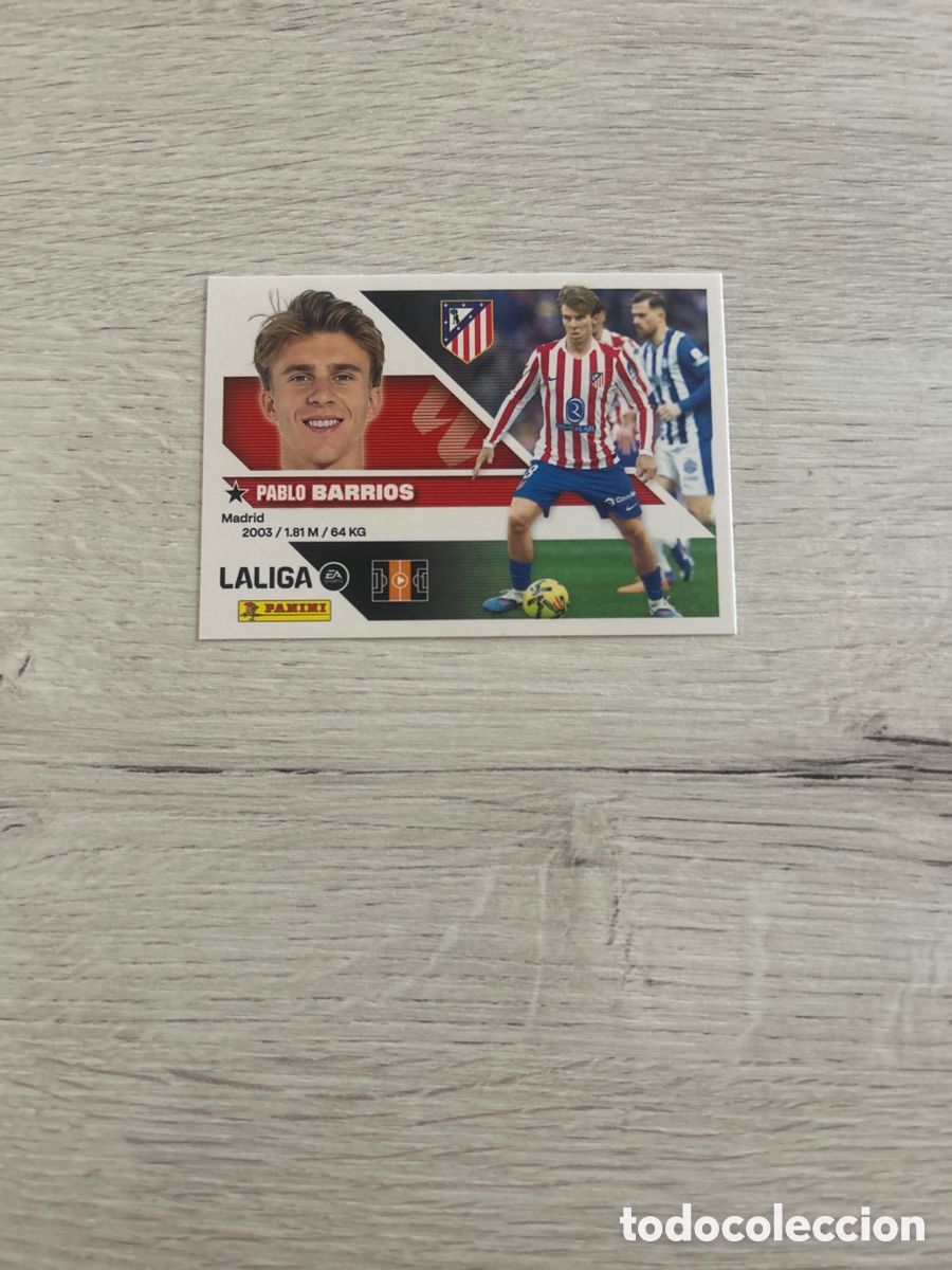 Cromos de f&uacute;tbol: Barrios 12 Atl&eacute;tico de Madrid Liga Este 2026/27 26-27 Panini