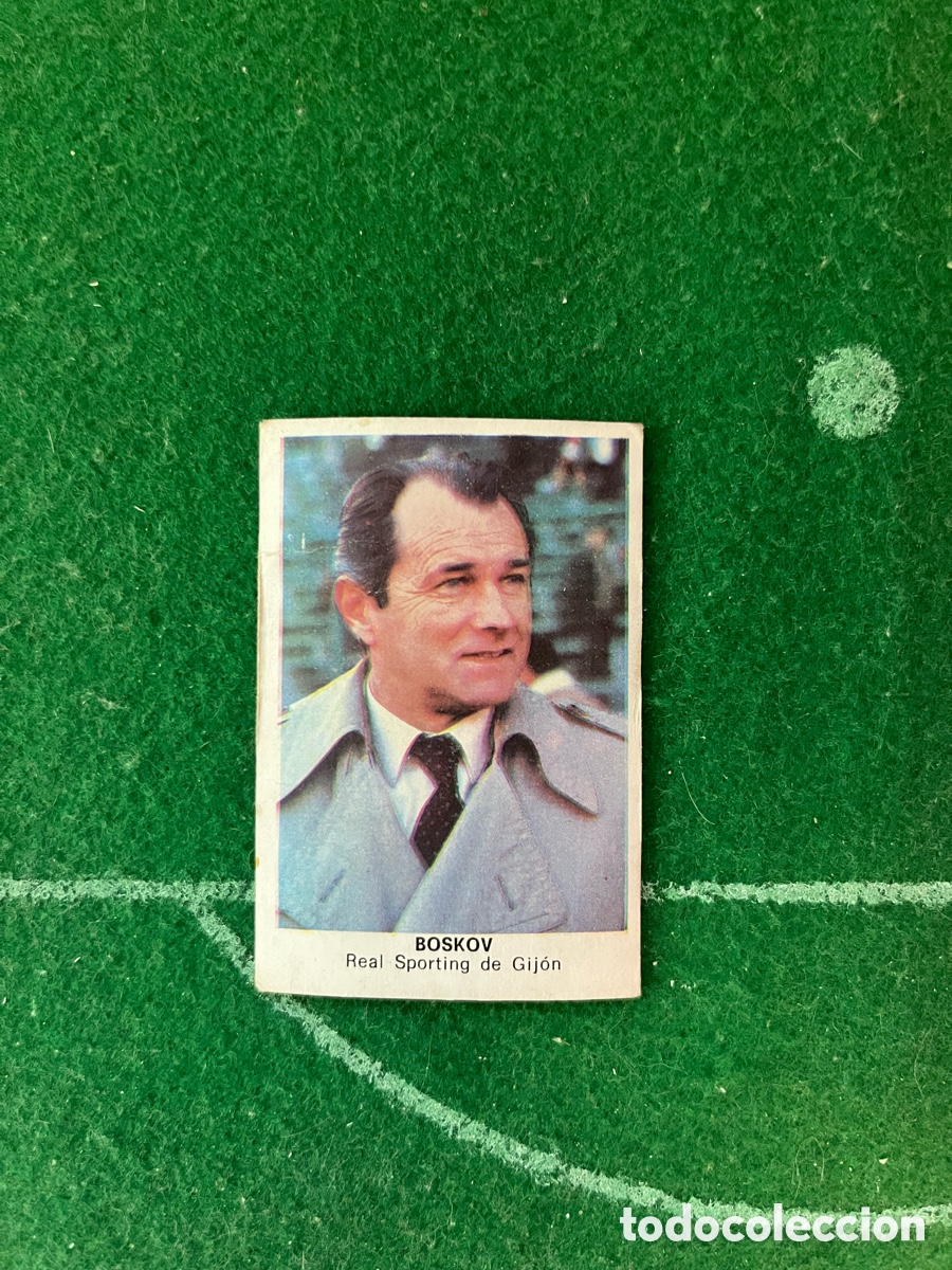 Cromos de f&uacute;tbol: BOSKOV SPORTING DE GIJ&Oacute;N F&Uacute;TBOL 84 1984 CROMOS CANO ENTRENADOR RECUPERADO