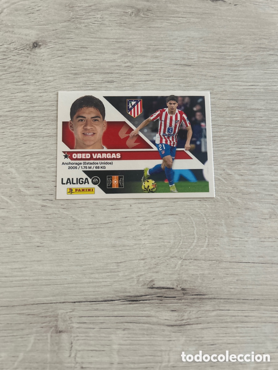 Cromos de f&uacute;tbol: Obed Vargas 14B 14 B Atl&eacute;tico de Madrid Liga Este 2026/27 26-27 Panini