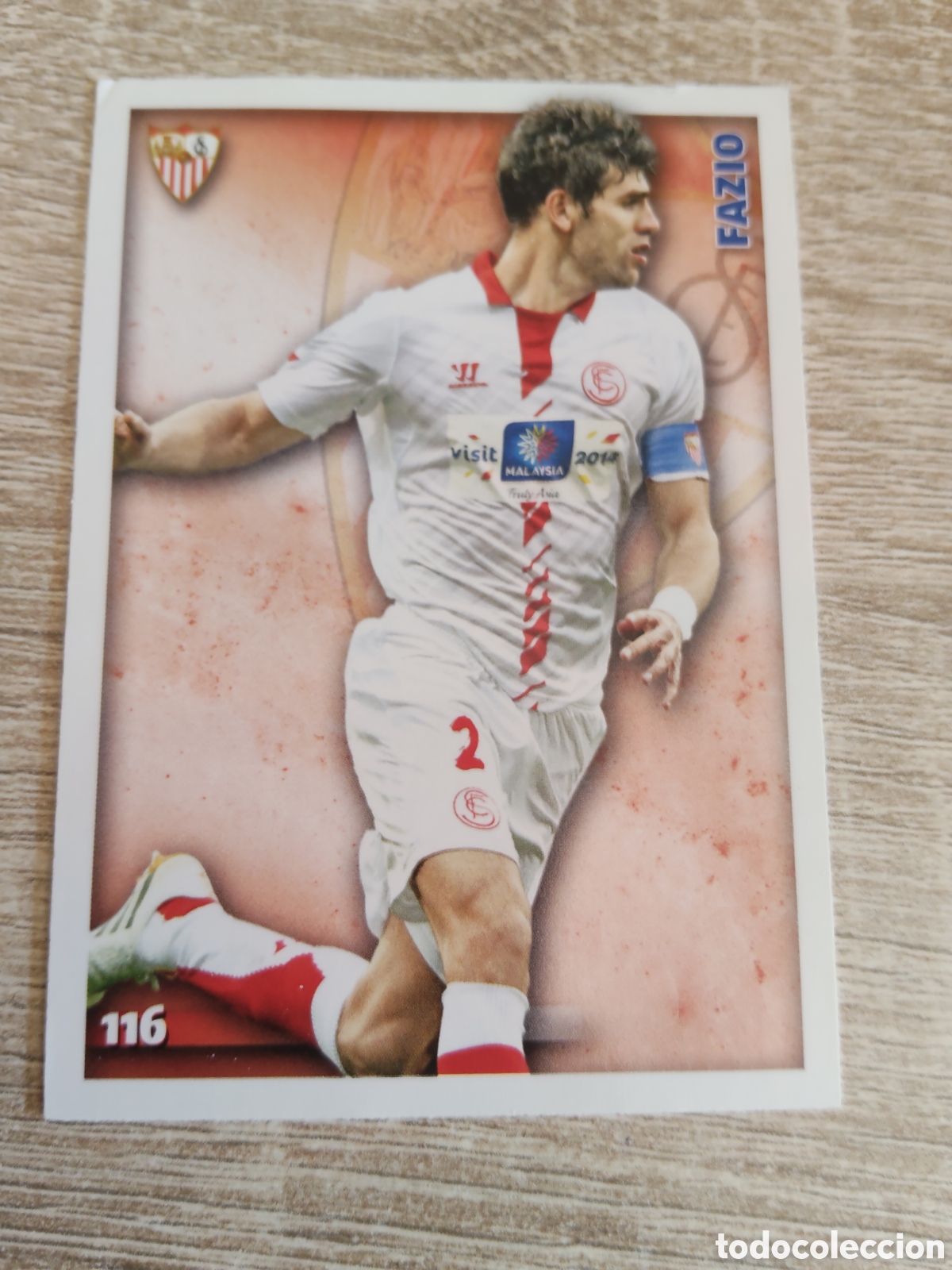 Cromos de f&uacute;tbol: Mundicromo las fichas de la liga 2015 116 Fazio baja Sevilla