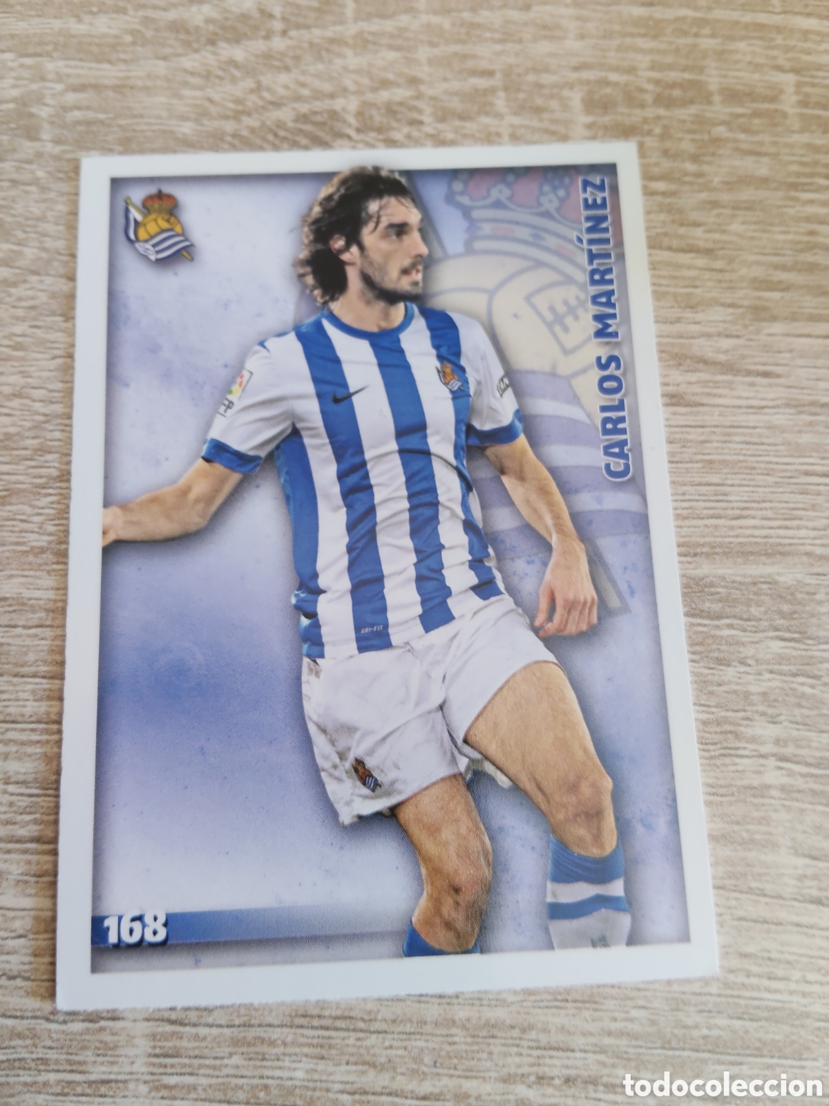 Cromos de f&uacute;tbol: Mundicromo las fichas de la liga 2015 168 Carlos Mart&iacute;nez Real Sociedad